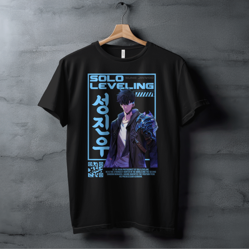Solo Leveling Blue Anime T-Shirt