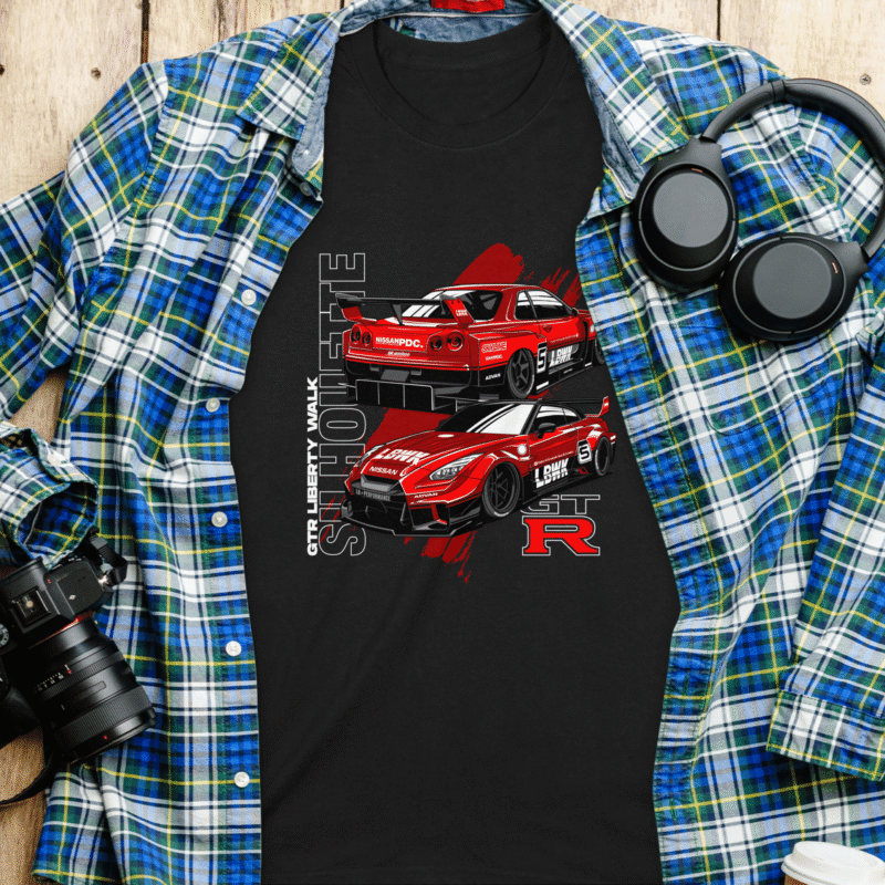 GILDAN 64000 FRONT FLATLAY LIFESTYLE