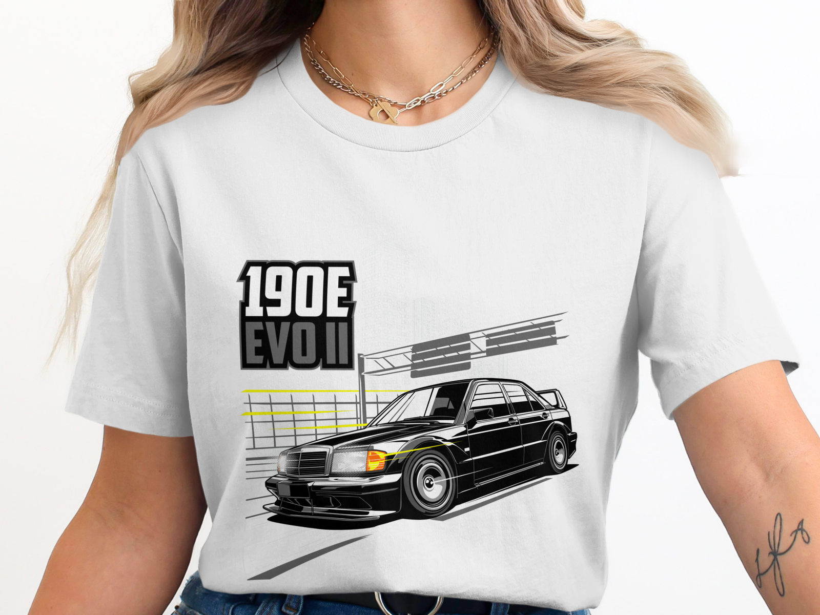 Mercedes 190E EVO T-Shirt - Image 2
