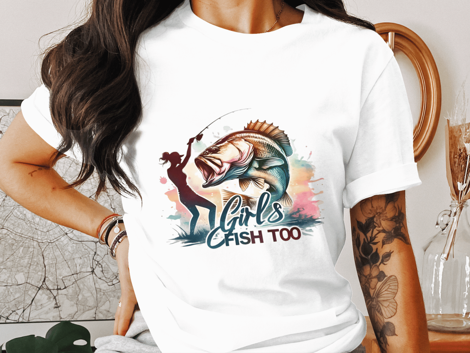 Girls Fish Too T-Shirt