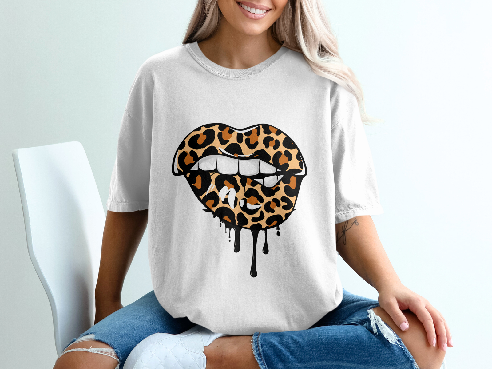 Leopard Lips T-Shirt - Image 2