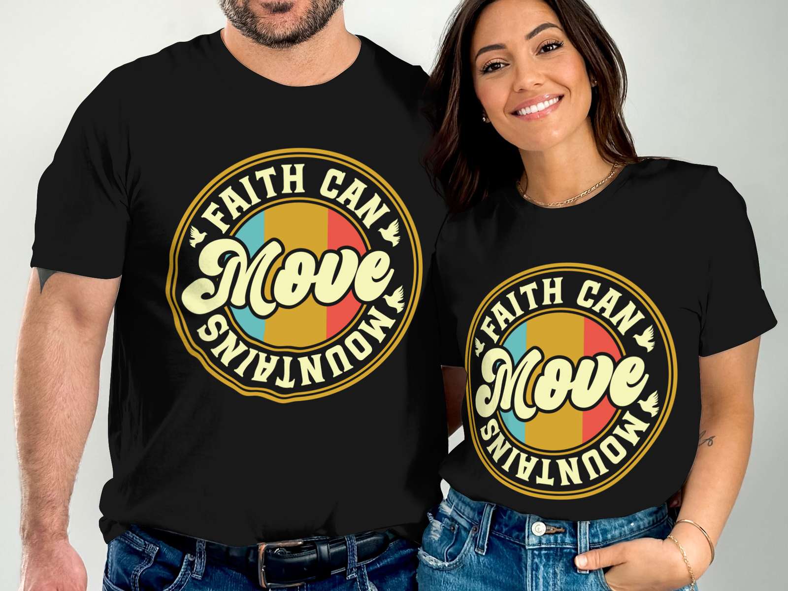 Faith Can Move Mountains T-Shirt - Image 2