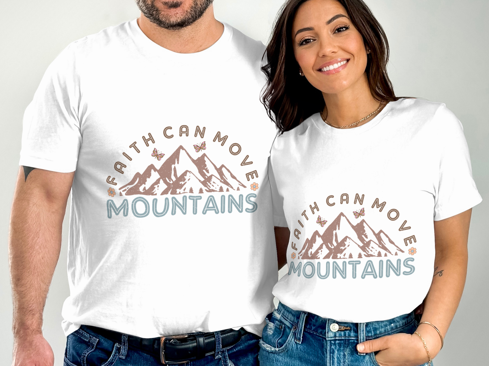 Faith Can Move Mountains T-Shirt - Image 2