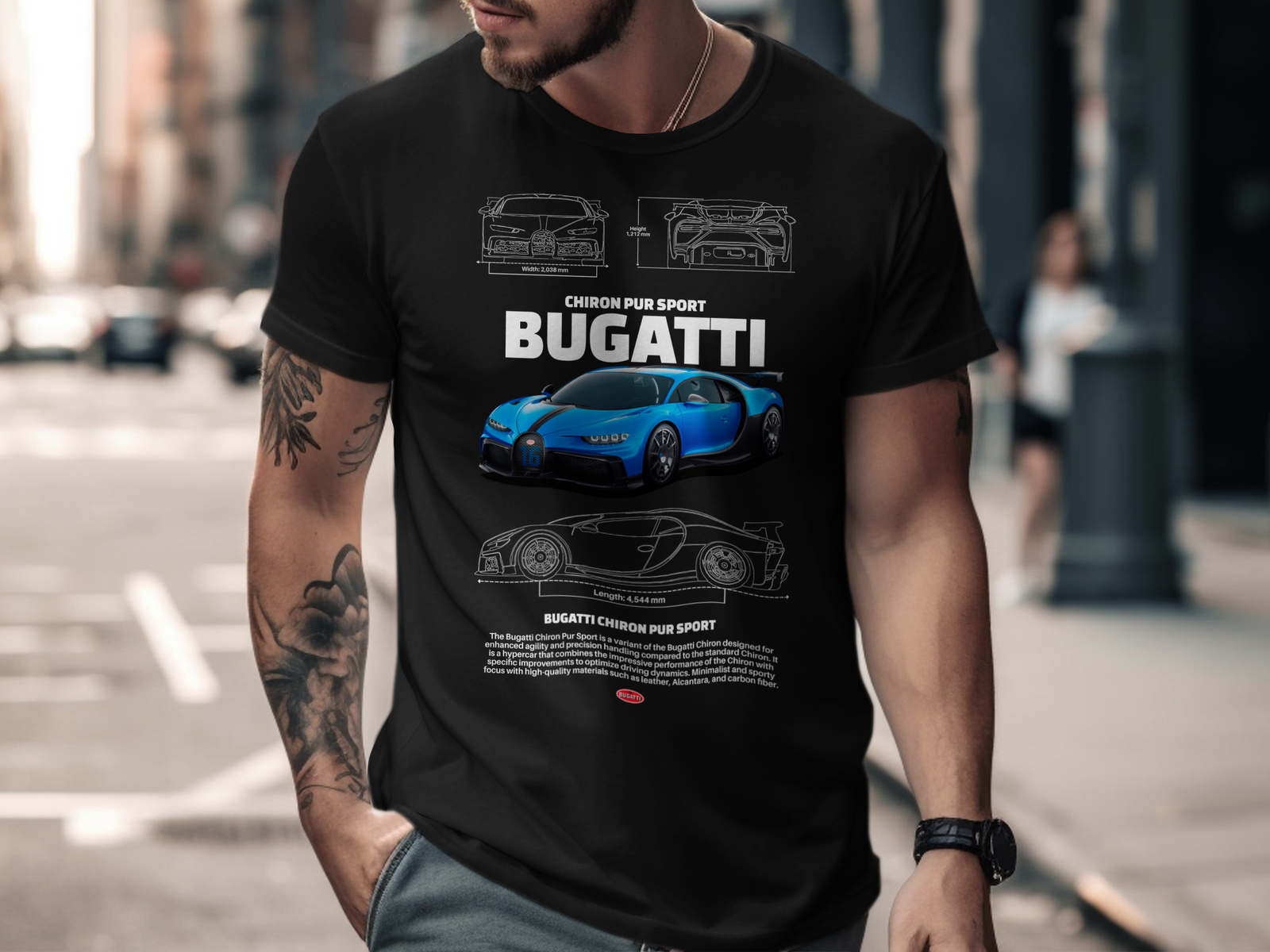 Bugatti Chiron Pur Sport T-Shirt - Image 2
