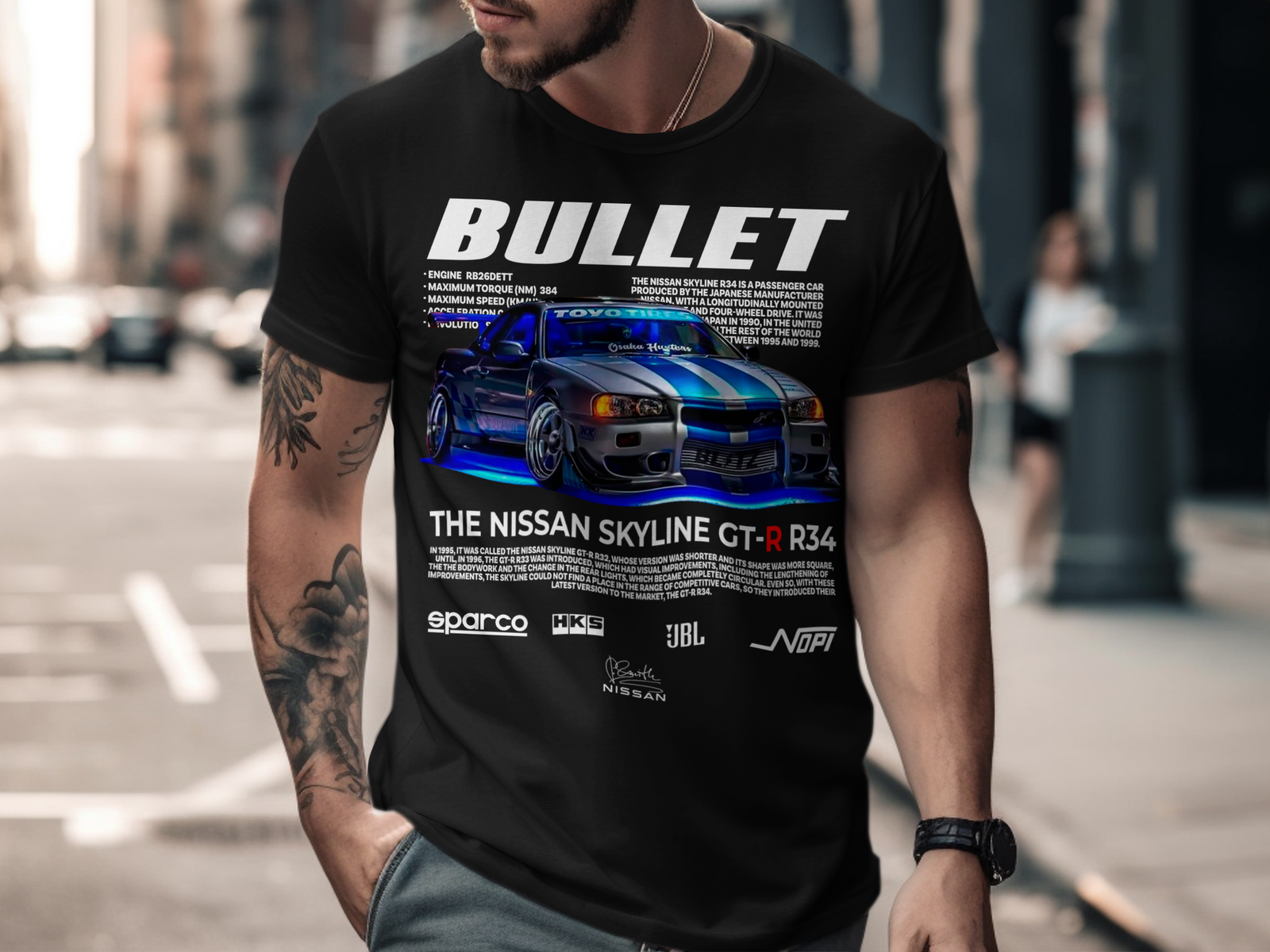Bullet Skyline GTR R32 T-Shirt - Image 2