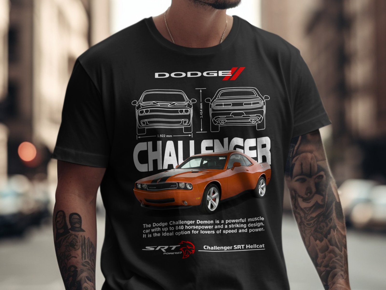 Dodge Charger SRT GT3 RS T-Shirt - Image 2
