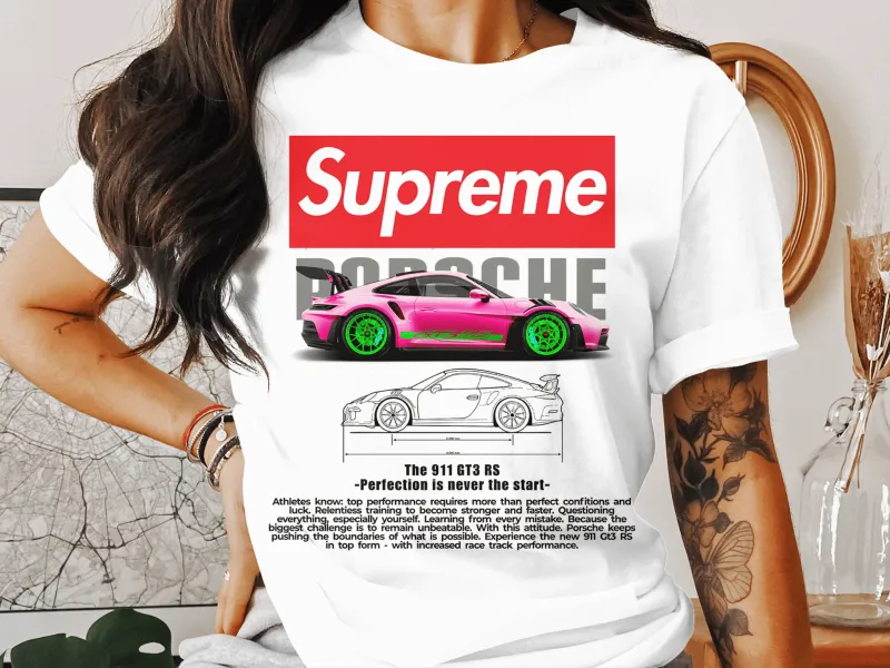 Supreme Porsche Pink T-Shirt