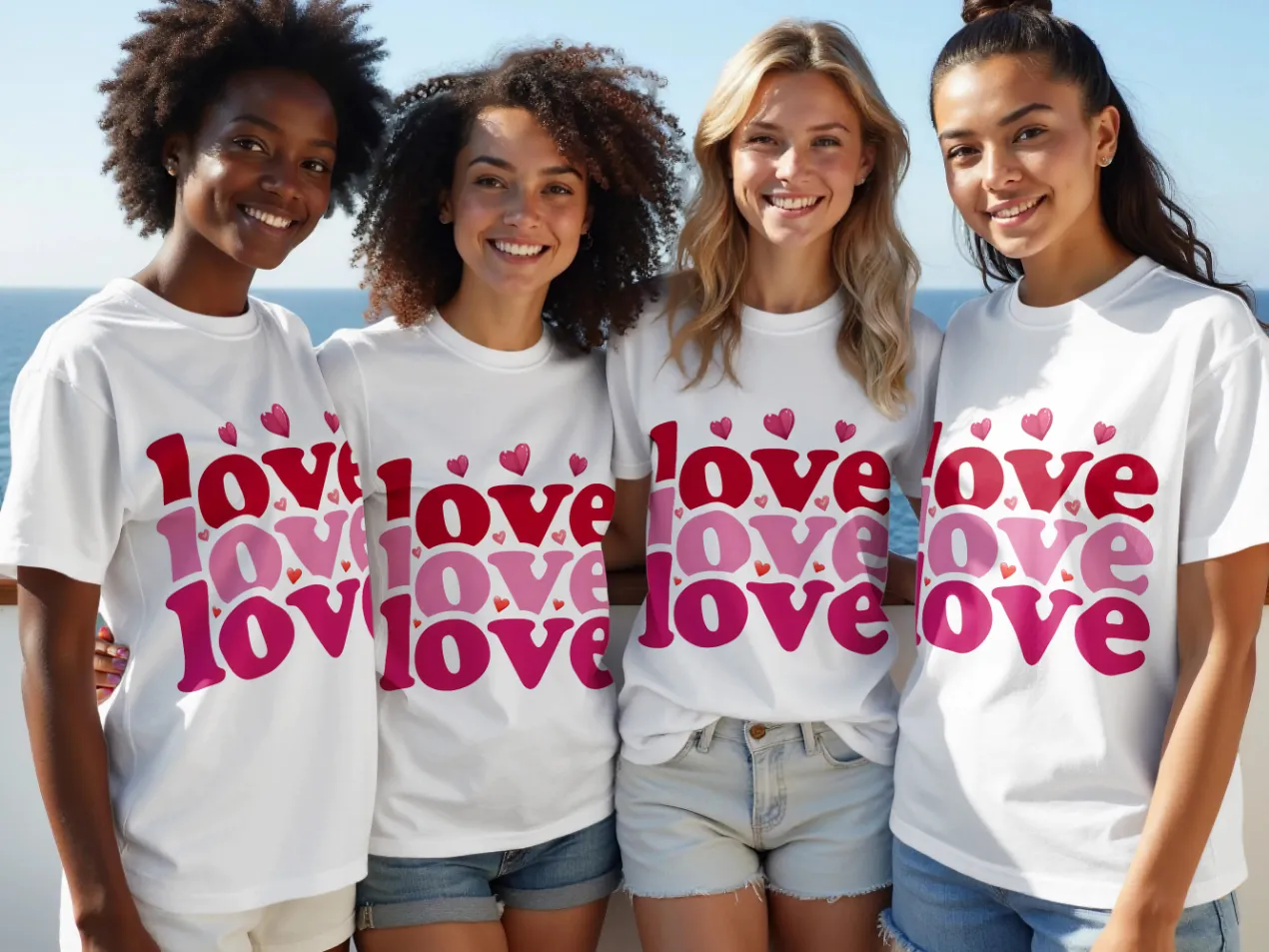 Love Love Love Valentine T-Shirt