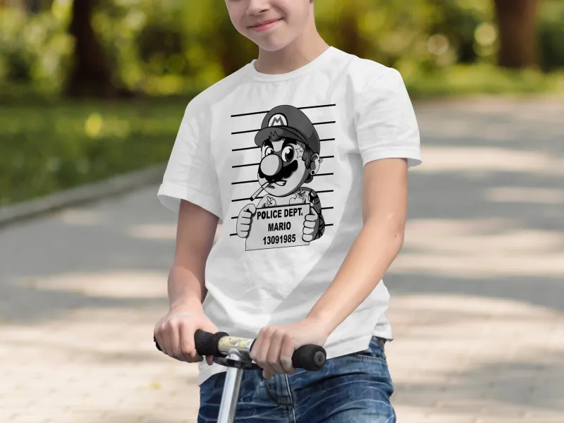 Wanted Mario T-Shirt